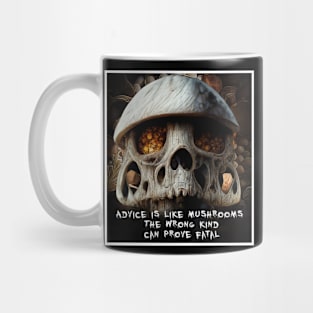 mushrooms skull Mug